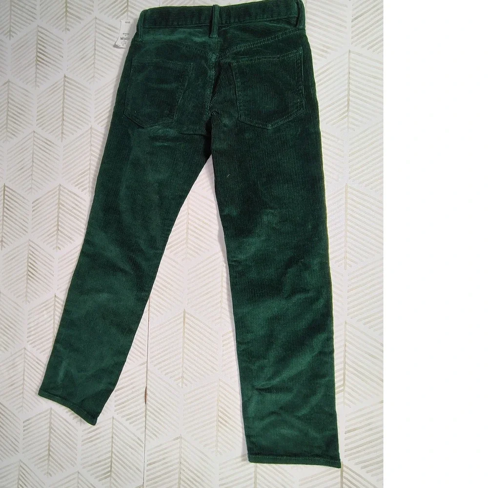 Gap Kids girls Green‎ Stretch Slim Corduroy Pants Size 12 Regular NWT